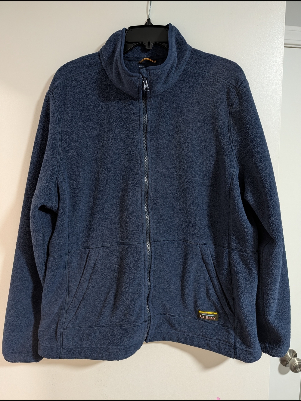 L.L.Bean Navy Full-Zip Fleece Jacket